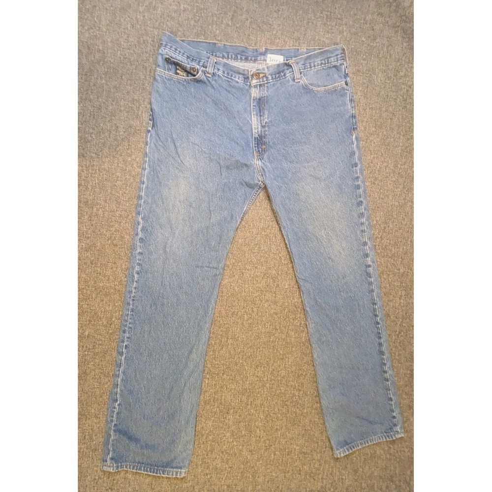 Vintage Pointer Brand Jeans Mens 38x32 Blue Denim Made In USA Workwear Pants